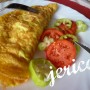 Jankove raňajky a desiata, omeleta, liptovská saláma, syr (fotorecept)