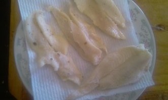 Rybie filé s hríbikami obalené v hlávkovom šaláte a lístkovom ceste (fotorecept) - obrázok 3