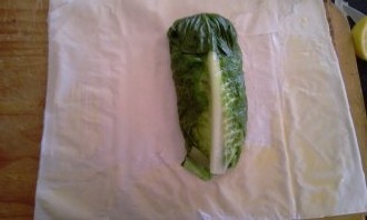 Rybie filé s hríbikami obalené v hlávkovom šaláte a lístkovom ceste (fotorecept) - obrázok 8