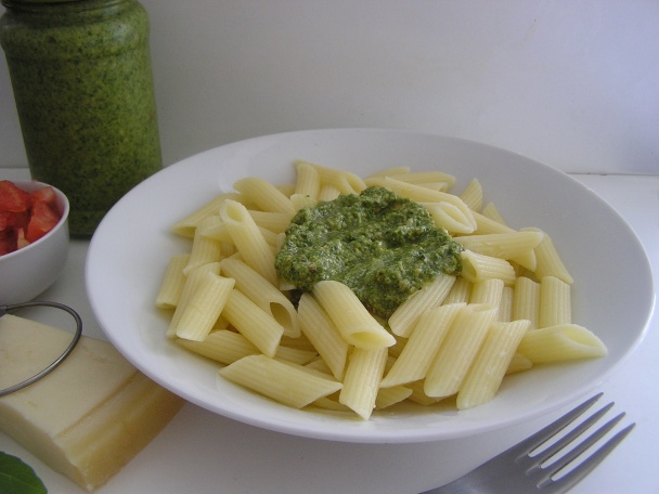 Penne s bazalkovým pestom (fotorecept) - obrázok 2