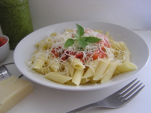 Penne s bazalkovým pestom (fotorecept) - obrázok 3