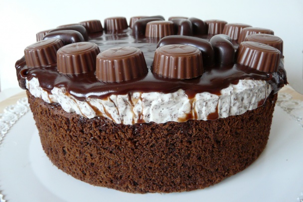 Torta čokoládová s tvarohom a višňami (fotorecept) - obrázok 10
