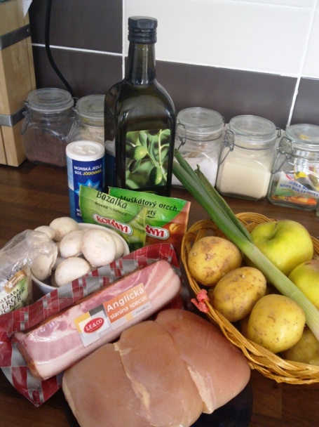 Kuracie terinky Champignons so sedliackymi zemiakmi (fotorecept) - obrázok 1