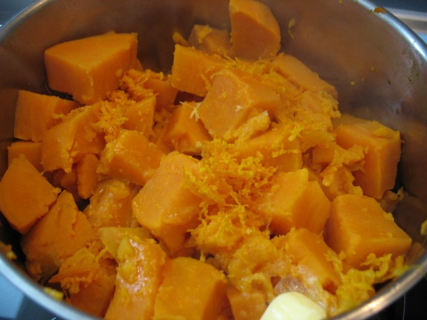 Zemiakovo-pomarančové  pyré  so šalviovým maslom (fotorecept) - obrázok 5