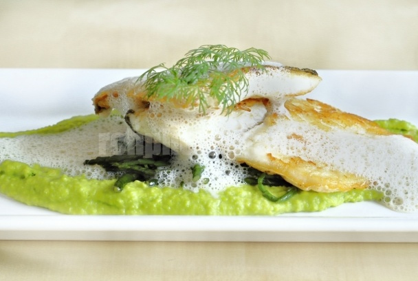 Sea Bass ( Morský Vlk ) so Samphire a hráškovou kašou - obrázok 6
