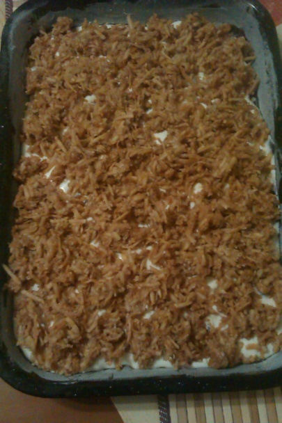 Strúhaný tvarohovo-jablkový koláč (fotorecept) - obrázok 5