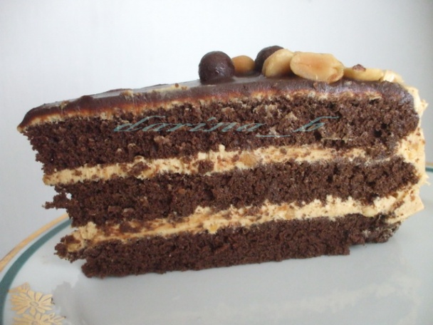 Kávovo-arašidová torta  - obrázok 11