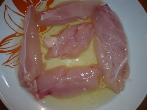 Kuracie (morčacie) prsia obalené v nasekaných mandliach (fotorecept) - obrázok 2