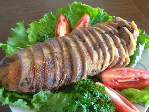 Pečená kačica plnená jelením mäsom (fotorecept) - obrázok 7