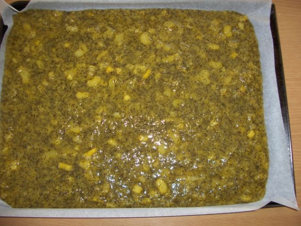 Prevrátený rebarborový koláč s makom (fotorecept) - obrázok 1