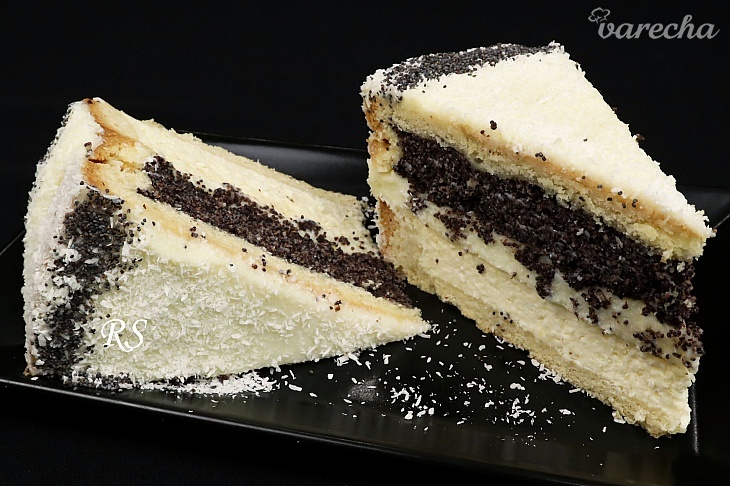 Tvarohovo-maková torta s jemným krémom