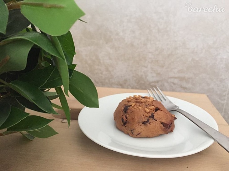 Cookies s mandľovým maslom a čokoládou