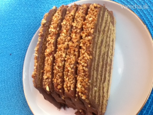 Karamelovo-čokoládový koláč -nepečený