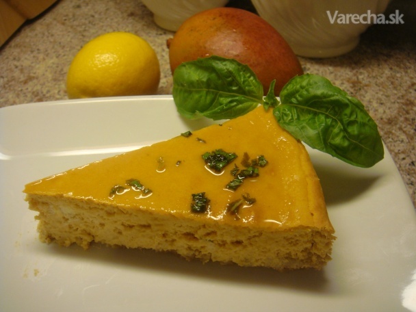 Cheesecake s mangom (fotorecept)