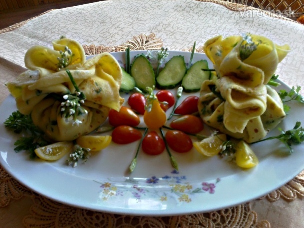 Zeleninové mešce s dubákovými toliarikmi (fotorecept)