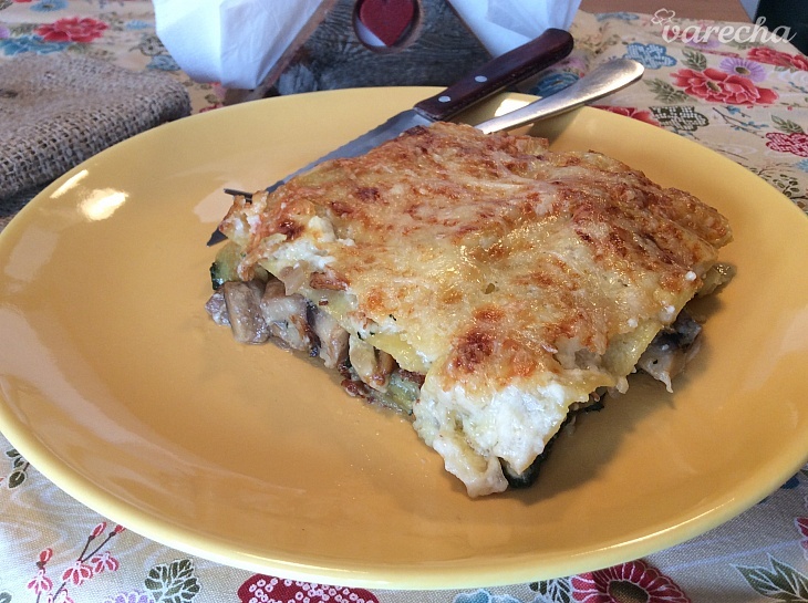 Recept - Hubové lasagne 