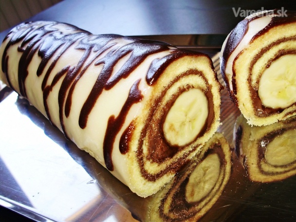 Rýchla banánová roláda (fotorecept)