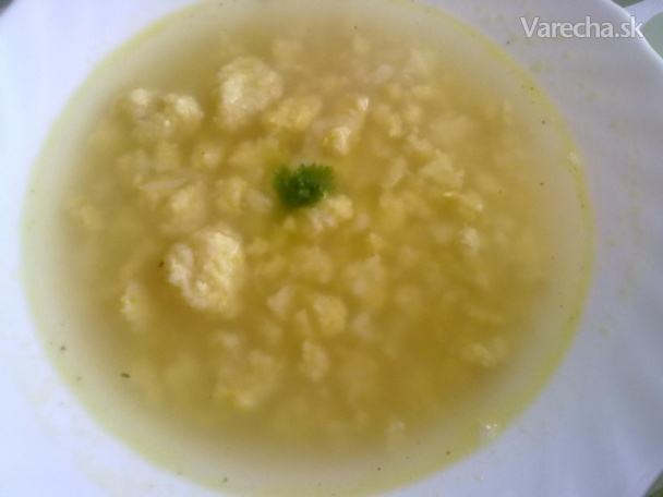Hrčková polievka s cesnakom