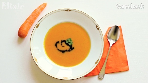 Tekvicovo-mrkvová polievka s koriandrom
