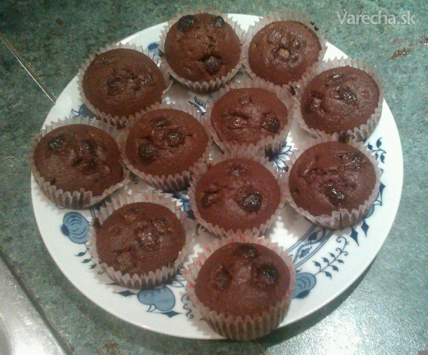 Hrnčekové čokoládové muffiny