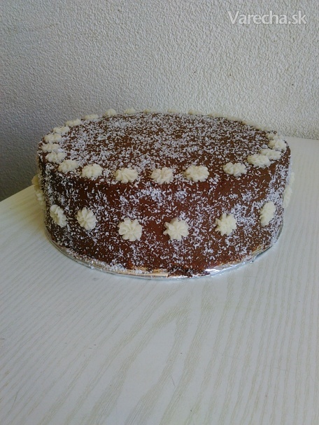 Kokosovo-čokoládová torta (fotorecept)