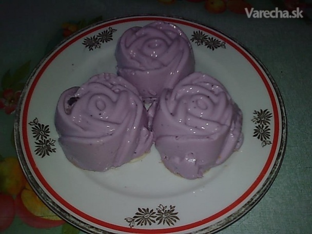 Jogurtová ruža čučoriedková (fotorecept)