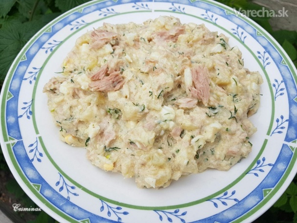 Tuniakovo-zemiakový šalát (fotorecept)