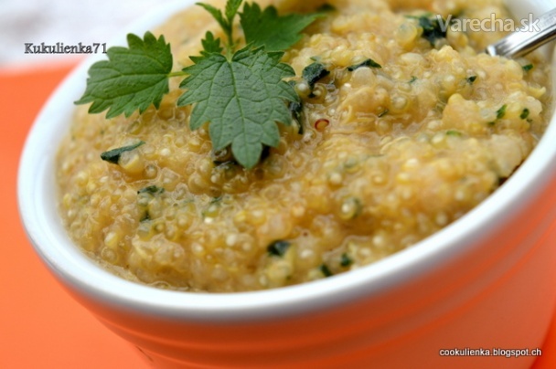Quinoa so žihľavou na spôsob risotta (fotorecept)
