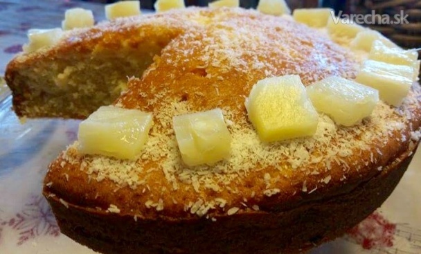 Ananásovo-kokosový koláč