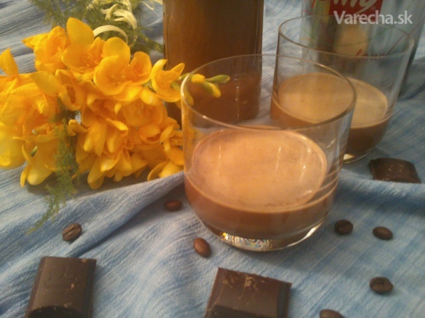 Kávovo-čokoládový likér (fotorecept)