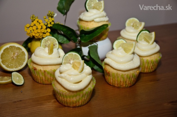 Limetkovo-citrónové cupcakes (fotorecept)