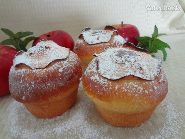 Jablkové muffinové buchty (fotorecept)