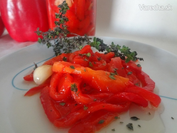 Marinovaná červená paprika (fotorecept)