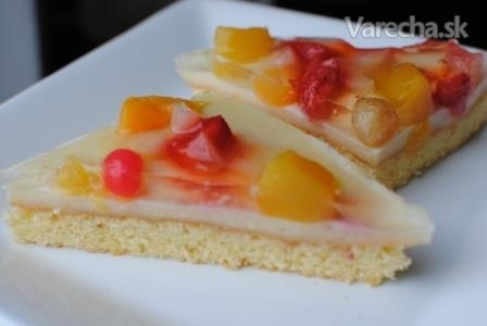 Ovocný koláč s pudingom (bezlepkový)