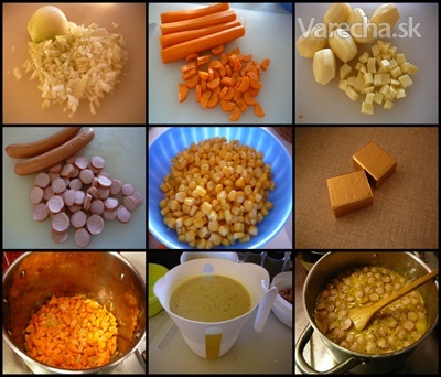 Sladká kukuricová polievka (fotorecept)