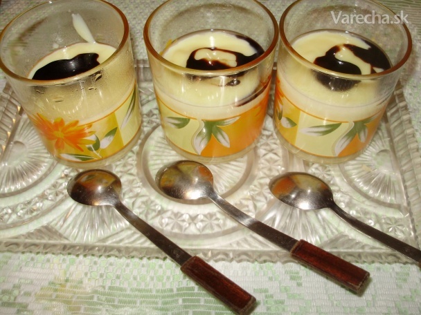Teplý vanilkový puding (fotorecept)