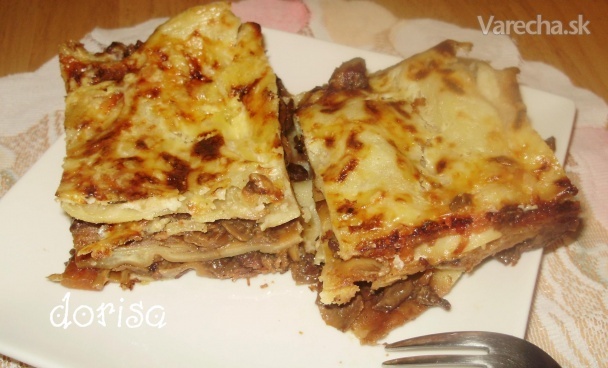 Hubové lasagne (fotorecept)