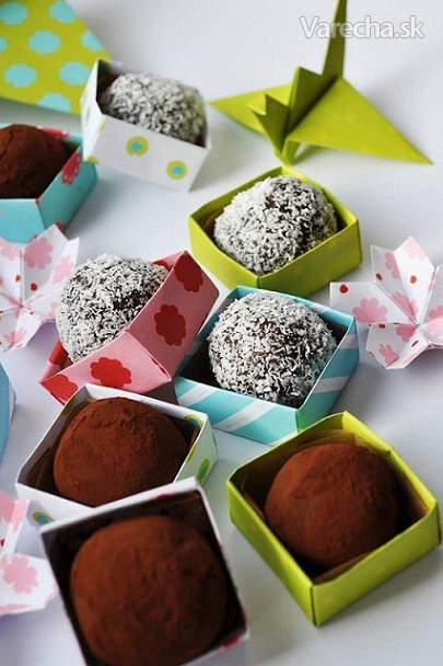 Recept - Origami čokoládové bonbóny