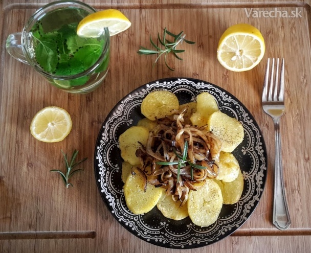 Recept - Opekané zemiaky s cibuľkou