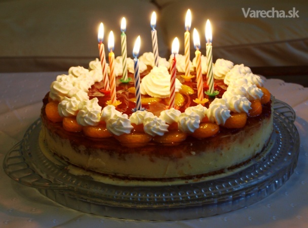 Mandarínková narodeninová torta