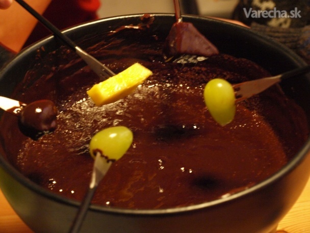 Čokoládové fondue (fotorecept)