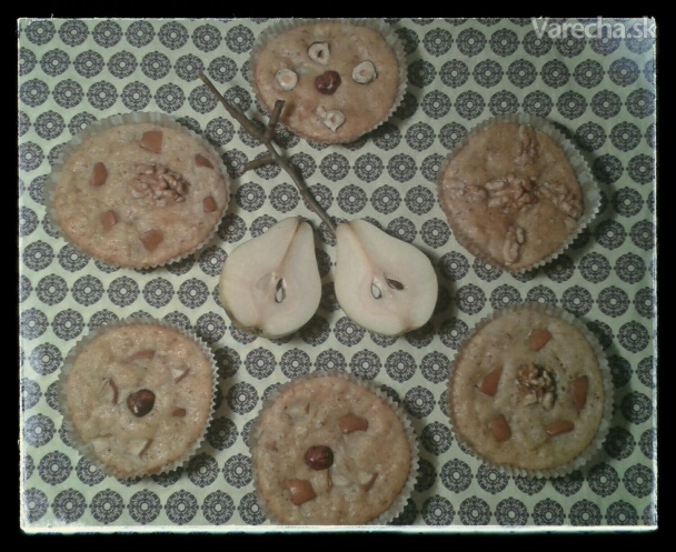 Hruškové muffiny (fotorecept)