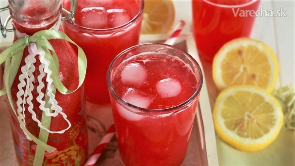 Malinová limonáda s ružovou vodou 