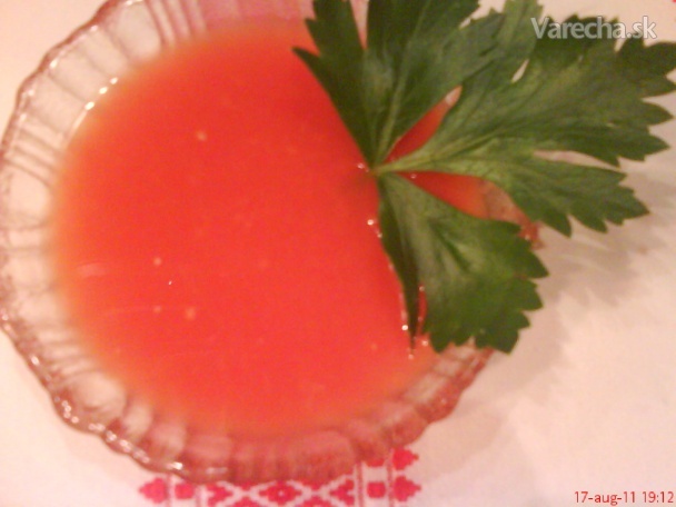 Čistá paradajková šťava (fotorecept)