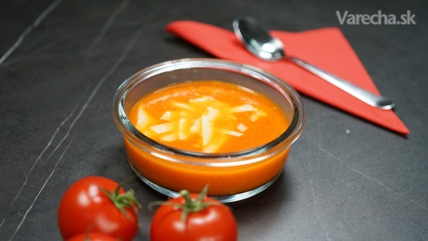 Paradajková polievka z pečených paradajok (videorecept)
