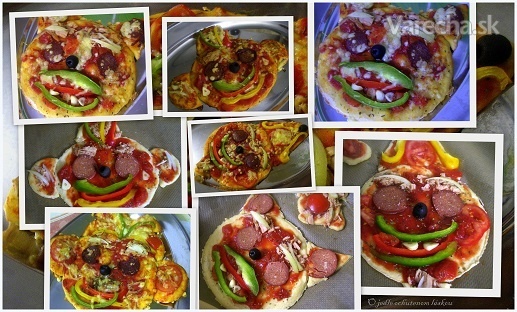Recept - Super pizzové cesto bez vajec a droždia a ksichtíky na Halloween z neho