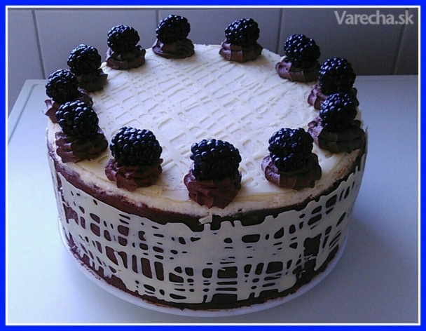 Malinová torta s parížskym krémom (fotorecept)