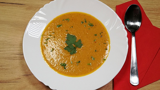 Pečená mrkvová polievka