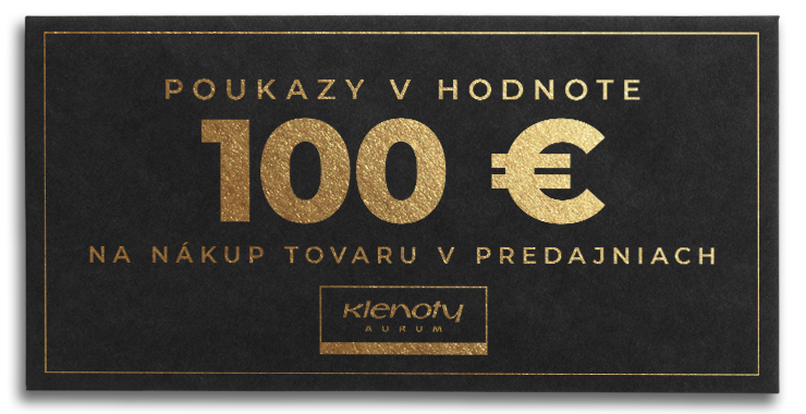 Poukaz Klenoty Aurum - 100 Eur