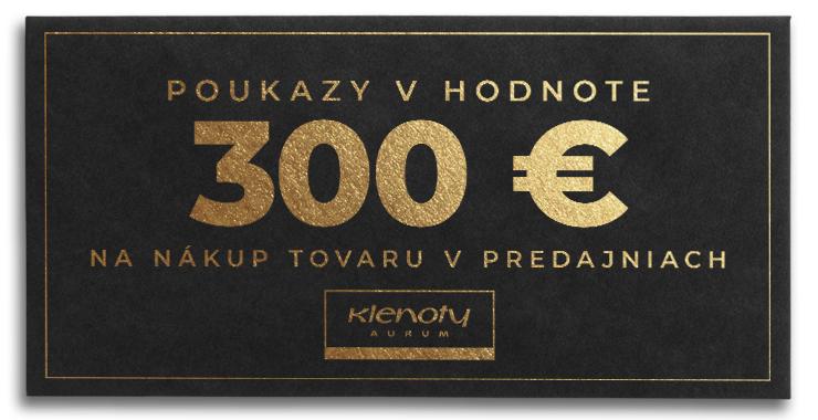Poukaz Klenoty Aurum - 300 Eur